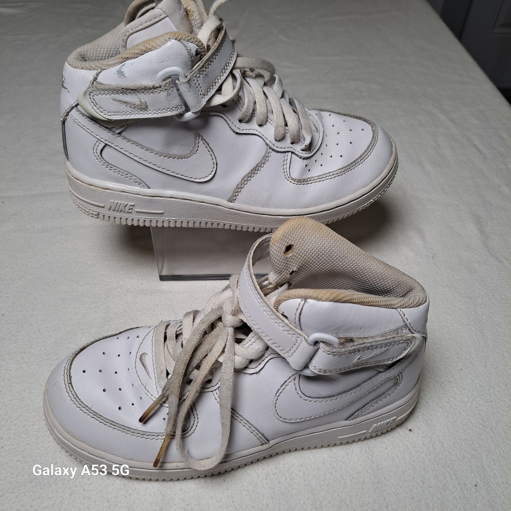Nike Kids White High-Top Sneakers
